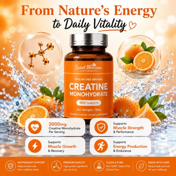 Creatine Monohydrate Tablets – 3000mg